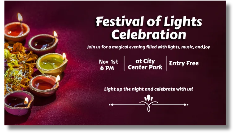 Banner Festival of Lights
